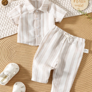 Baby Boy Casual Striped 2 Pieces Set